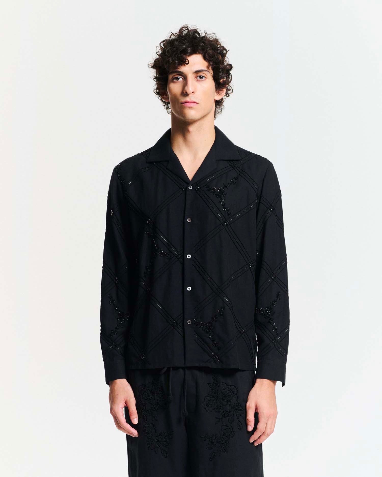La chemise Orchid - Noir
