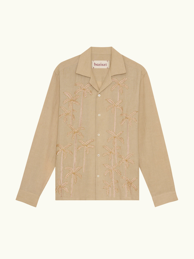 Palm Groove Shirt Beige