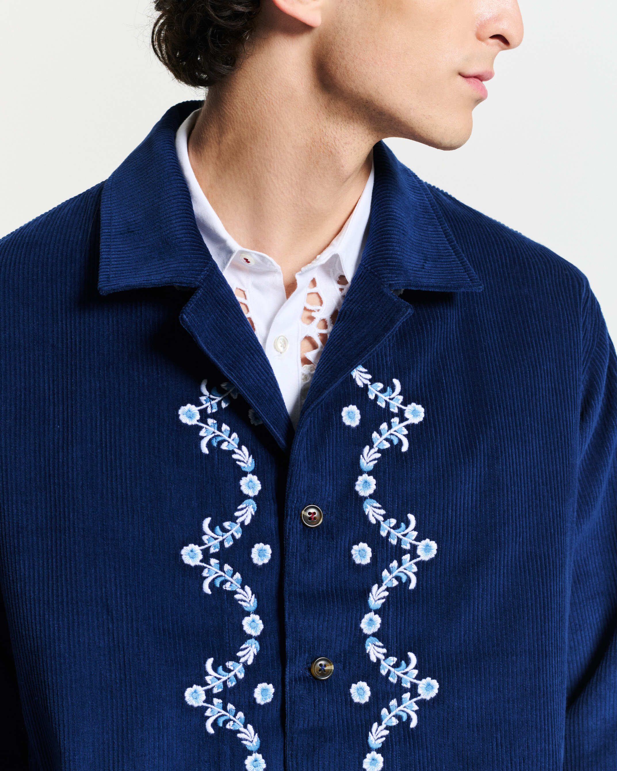 Ponic Jacket – Navy Cotton | Baziszt