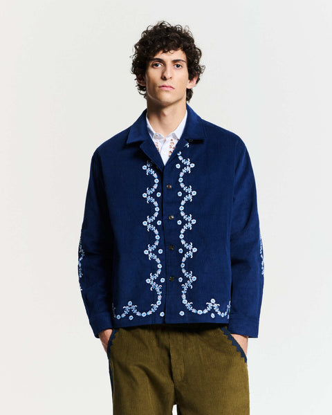 Ponic Jacket – Navy Cotton | Baziszt
