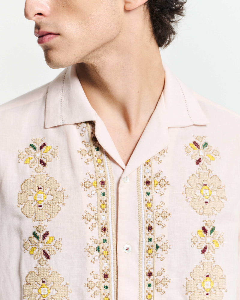 ROSES SHIRT - Light pink