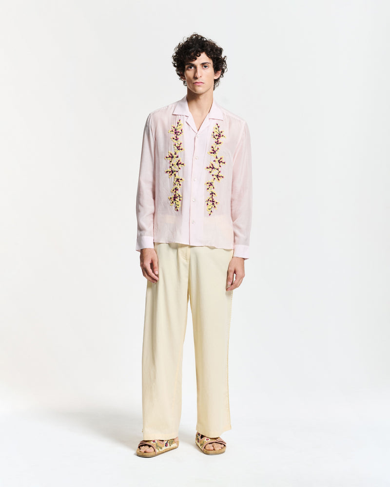 PANTALON CORNICHE ECRU