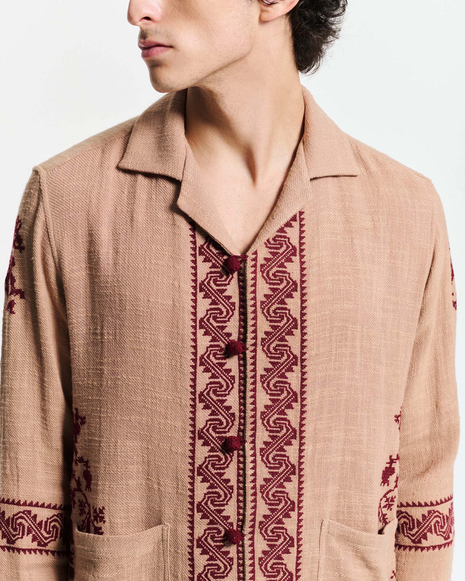 La chemise Tulum Kaki Marron