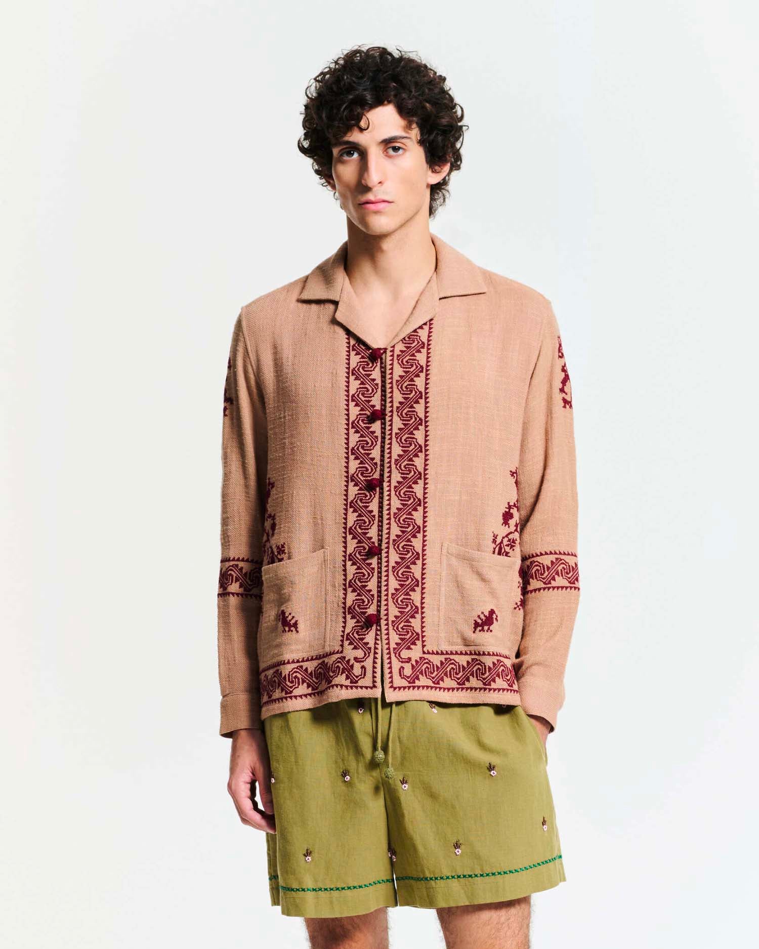La chemise Tulum Kaki Marron