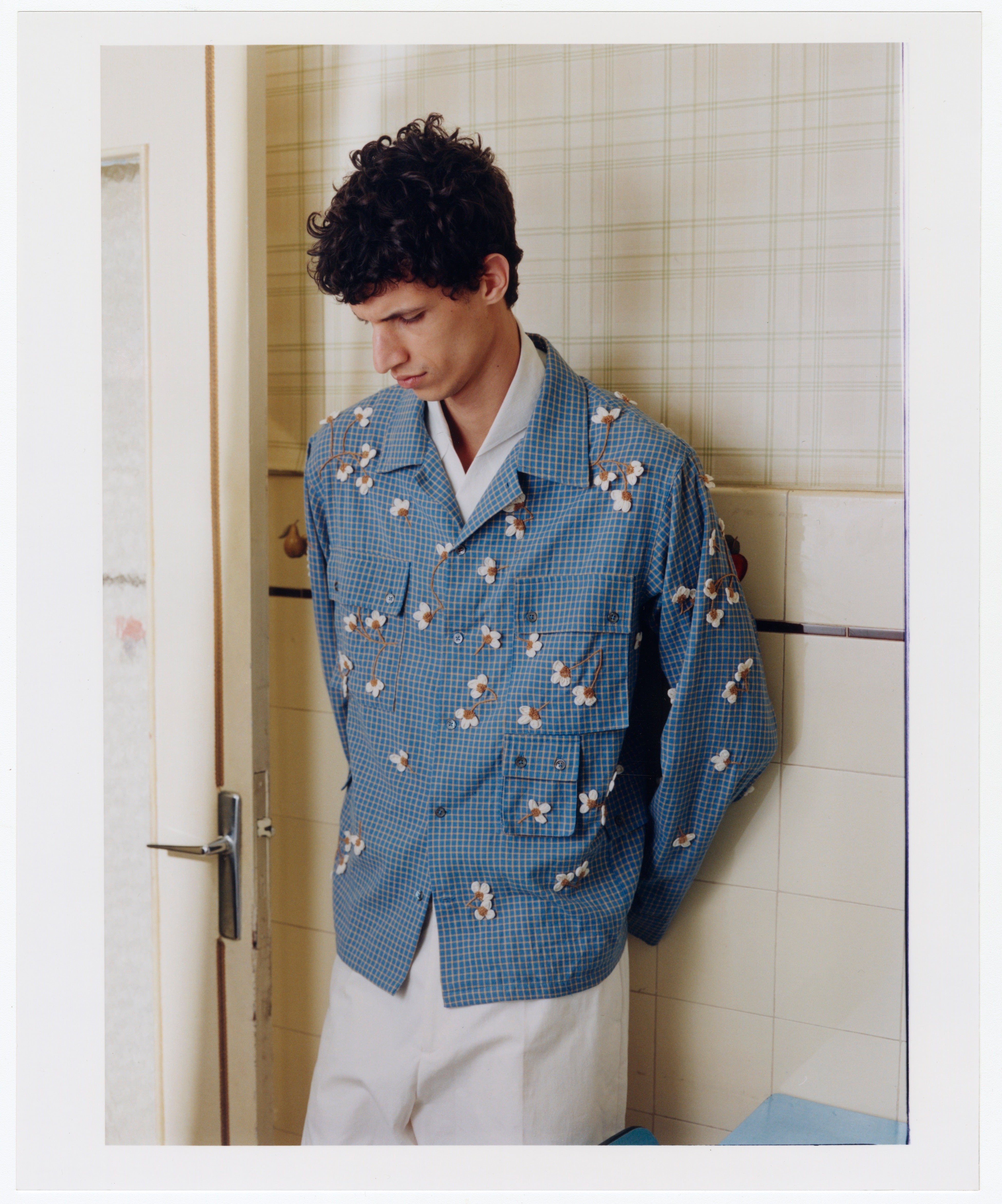 Veldt Shirt – Blue Cotton | Baziszt