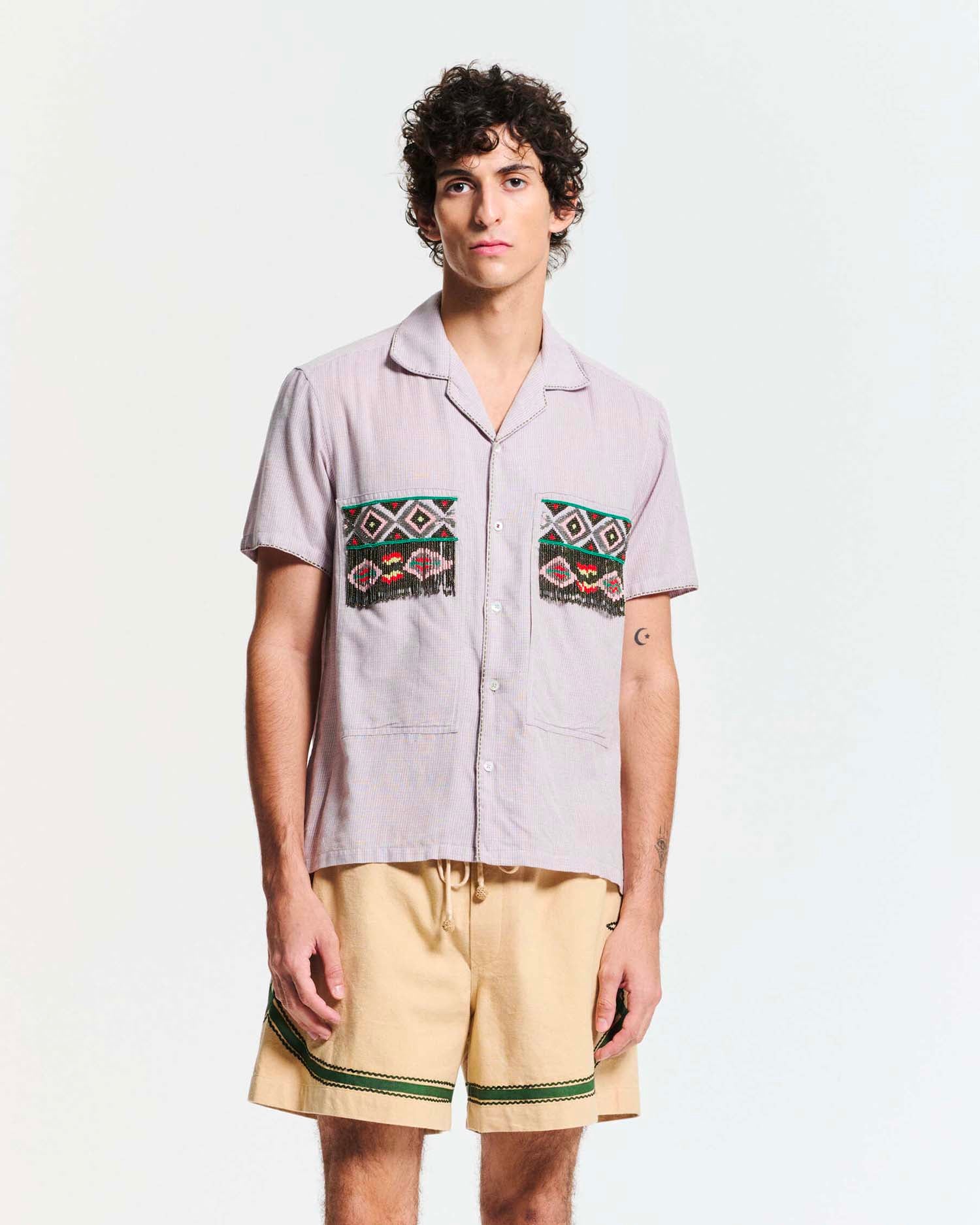 La chemise West - Lilas