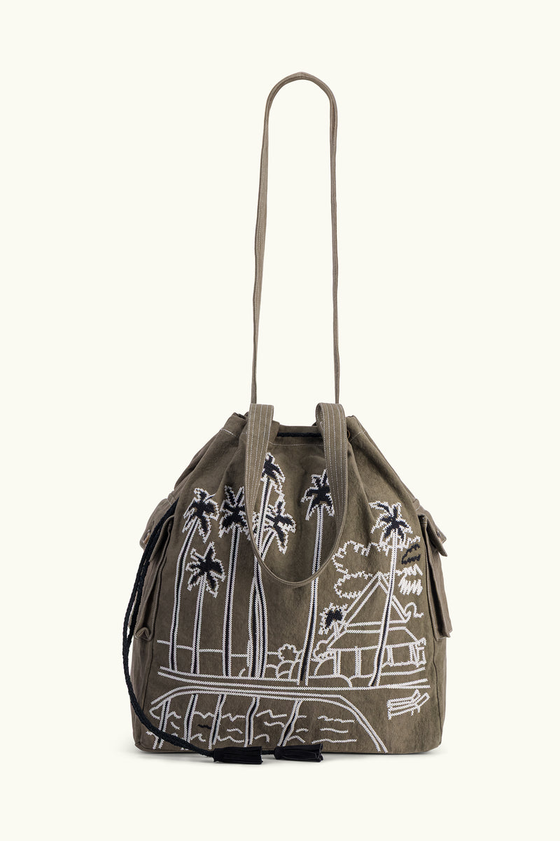 SAC PALMOR COTON KAKI